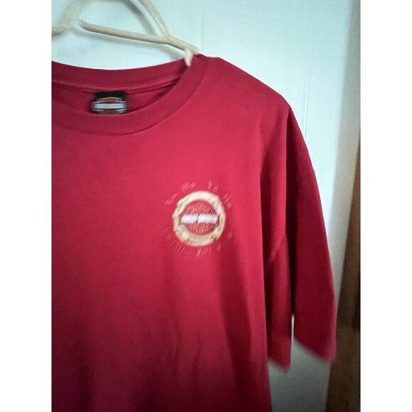 Harley Davidson T Shirt Men's 2xl Red Pirate Biker Double Sided Adult see photos - Picture 2 of 16